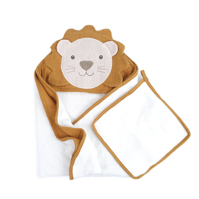 Mon Ami Hooded Towel and Washcloth Set
