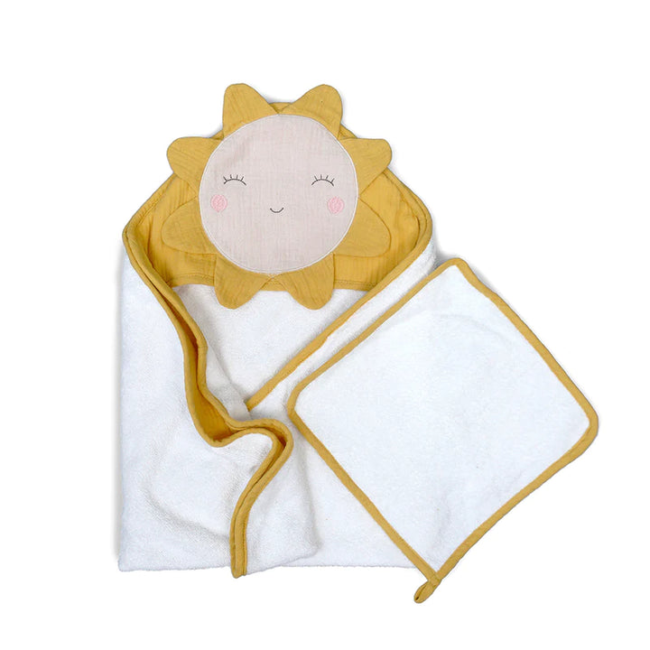 Mon Ami Hooded Towel and Washcloth Set