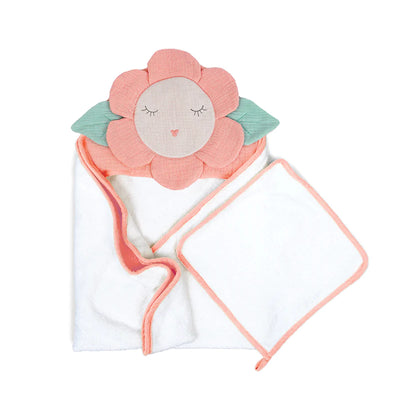 Mon Ami Hooded Towel and Washcloth Set