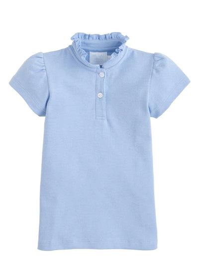 Little English Hastings Polo with Ruffled Neckline