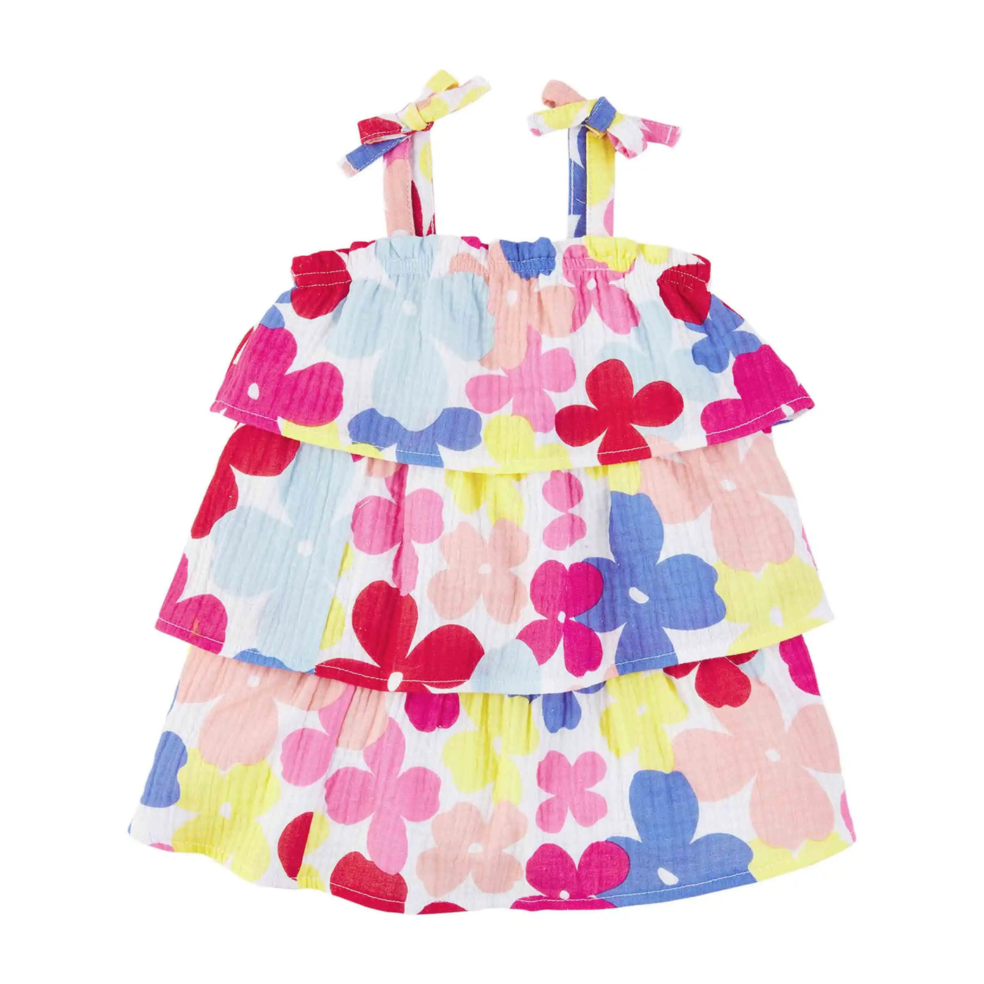 Multi-Floral Toddler Tiered Dress by Mud Pie