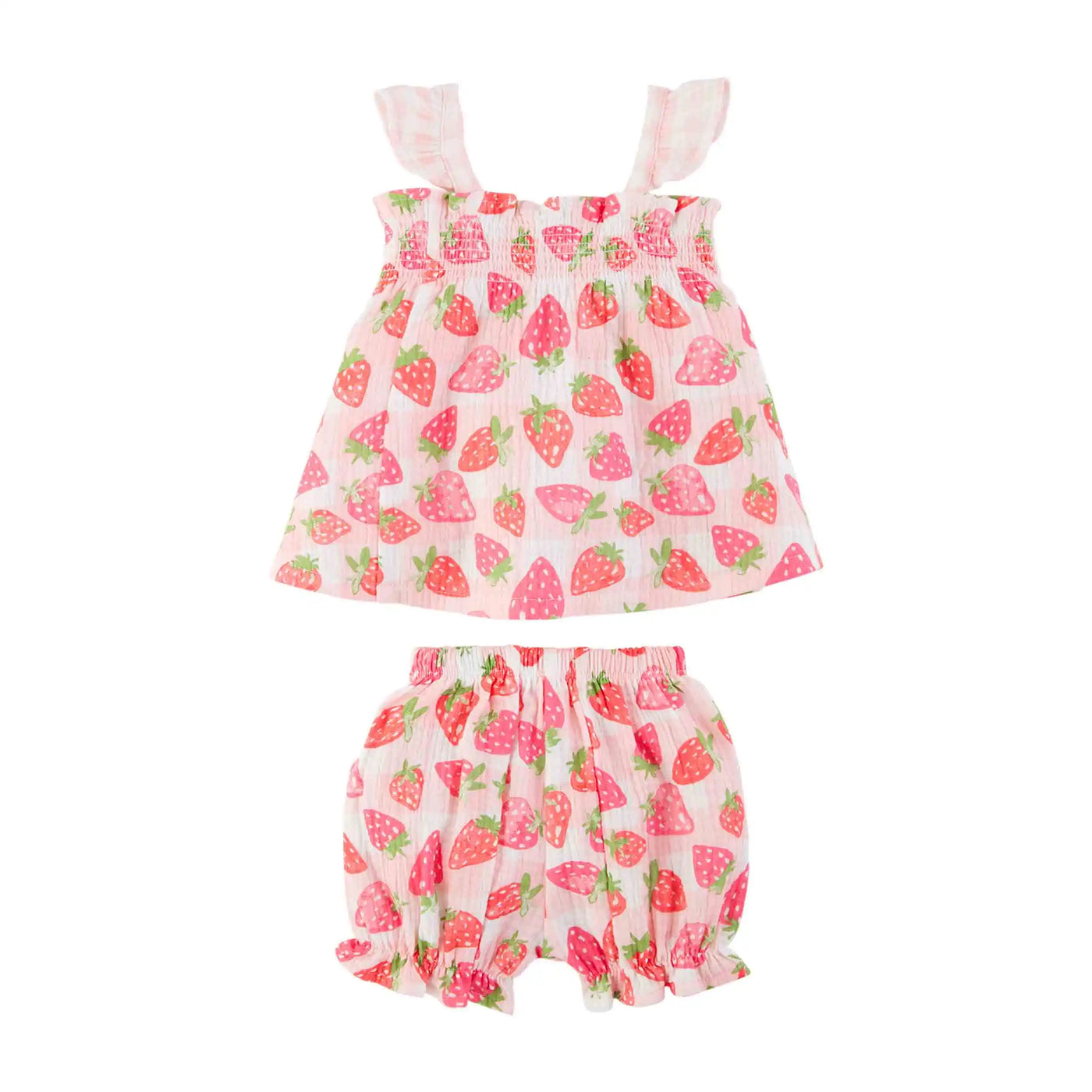 Strawberry Toddler Short Set for Girls BY MUD PIE