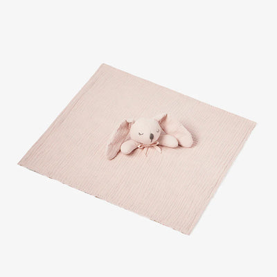 Blush Pink Bunny Organic Cotton Security Blanket by Elegant Baby