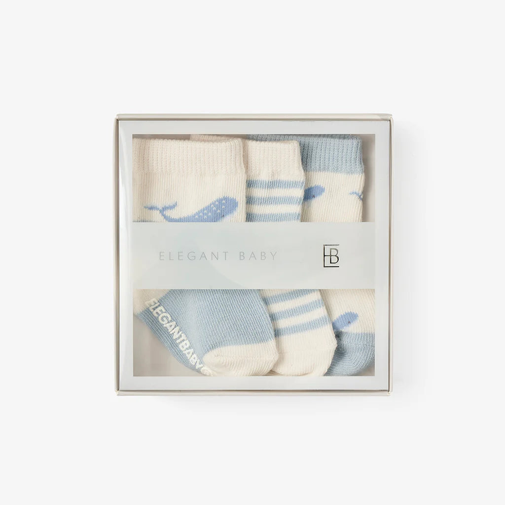Non Slip Baby Socks 3-pak by Elegant Baby