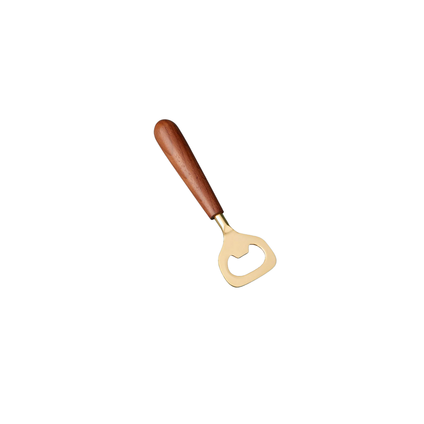 Gold Tone Bronze & Wood Bottle Opener by Be Home
