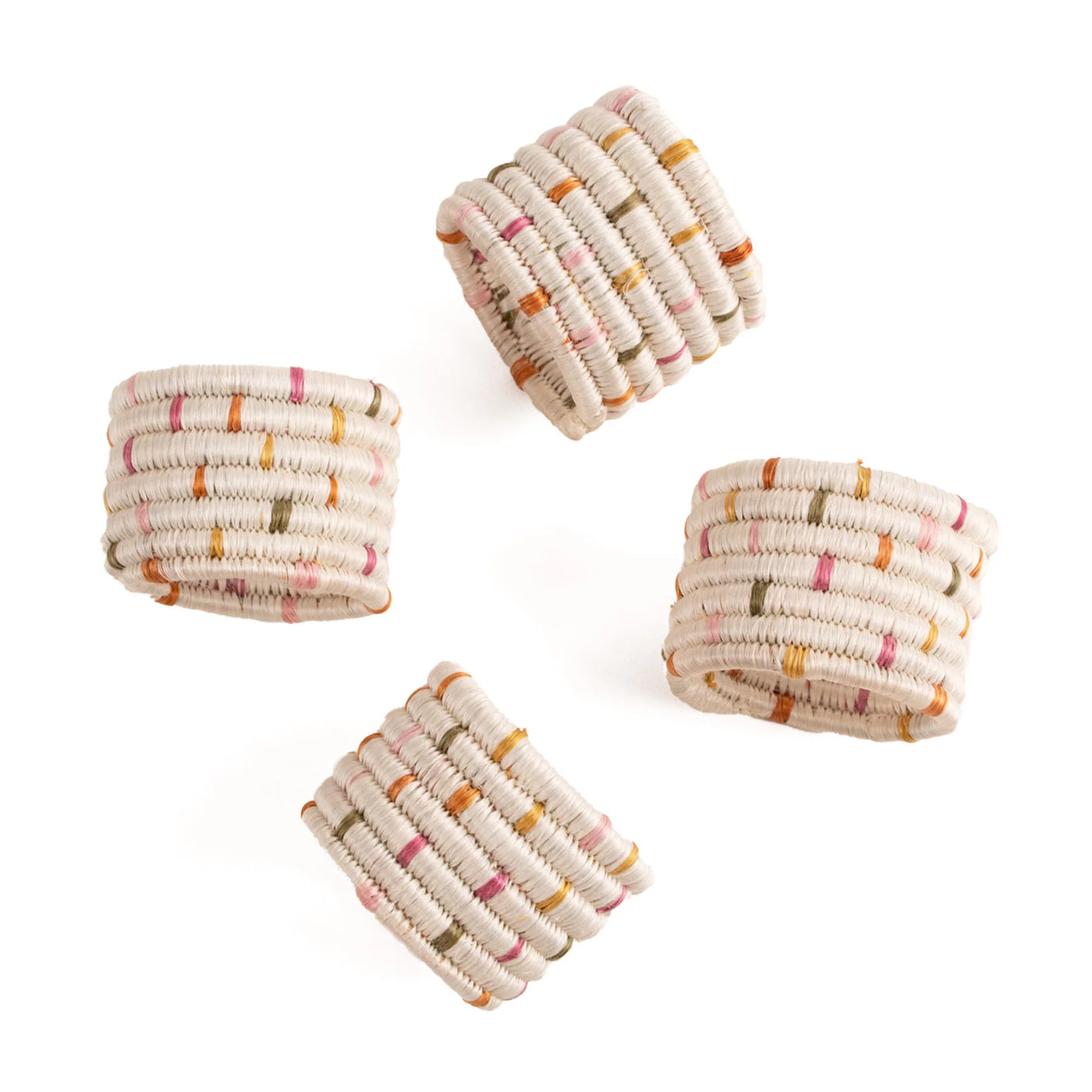 Bloom Napkin Rings - Speckled, Set of 4 by Kazi