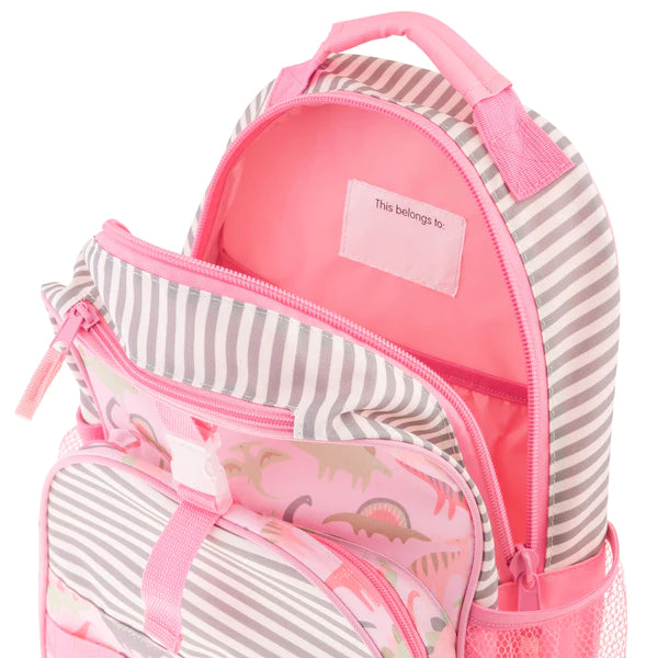 All Over Print Backpack Pink Dinos by Stephan Joseph