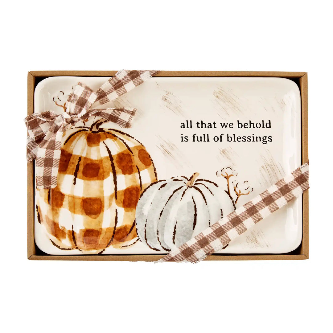 All That We Behold Small Pumpkin Tray