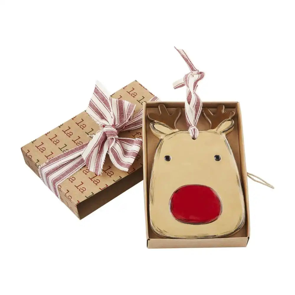 Ceramic Reindeer Boxed Ornament
