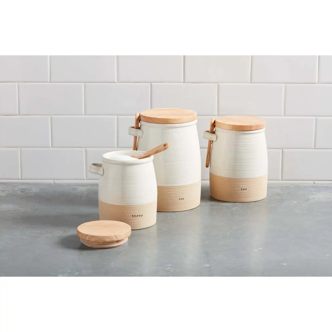 Stoneware Canister 6 Piece Set