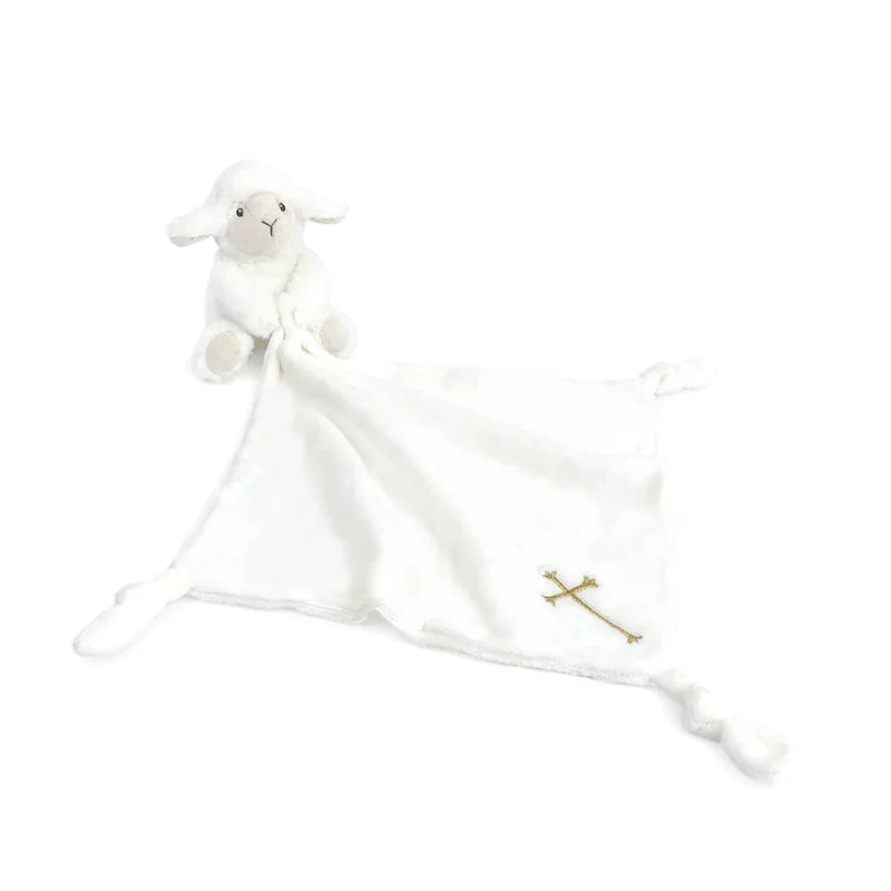 Religious Loyal Lamb Knotted Blankie