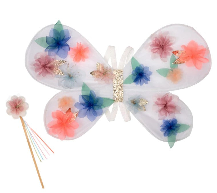 Organza Flower Wings and Wand