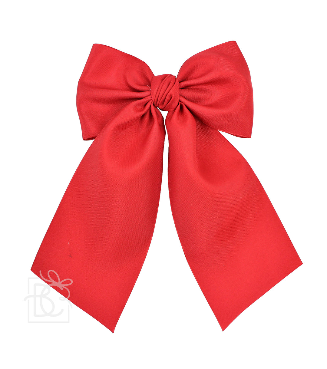 OPAQUE SATIN BOW W/ EURO KNOT & TAILS