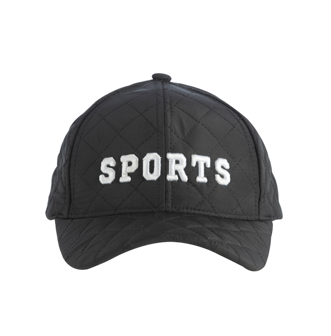 "SPORTS" BALL CAP, BLACK