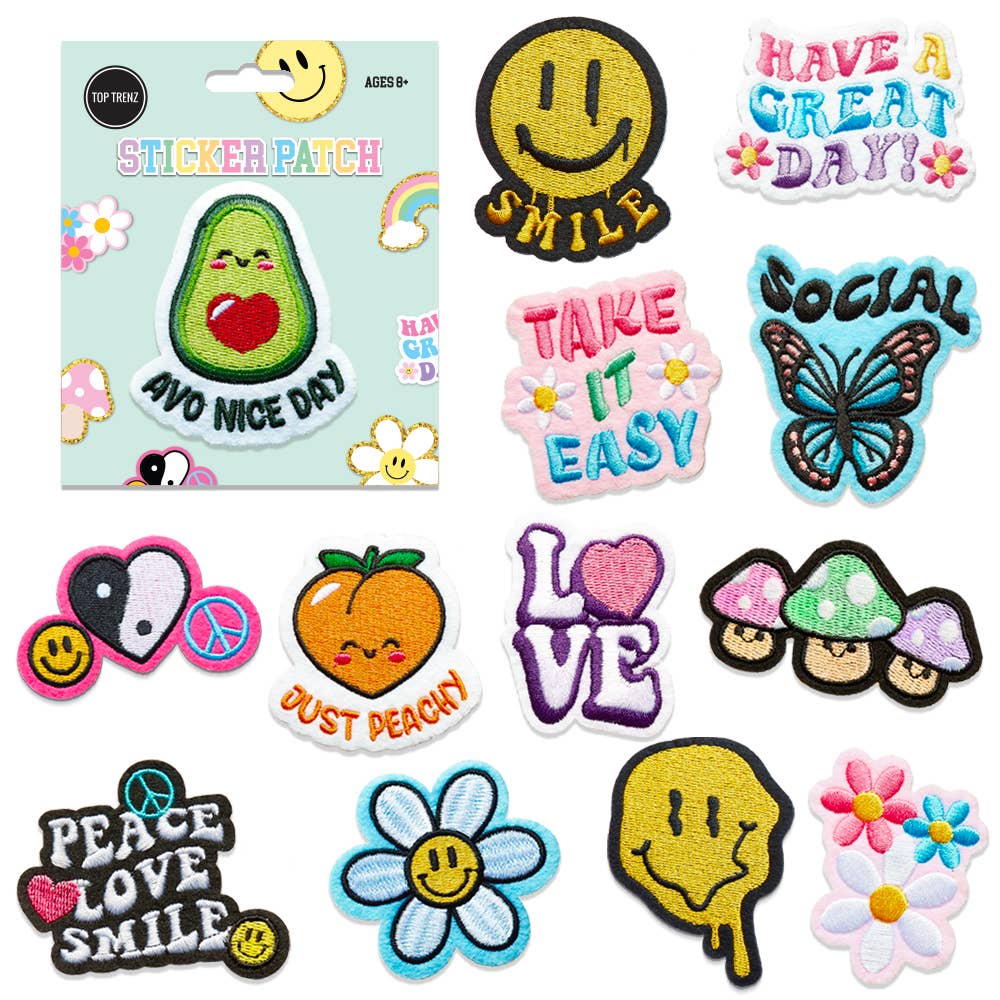 Random Patch Stickers Embroidered Sticker Patch Assortment – Stitching Around Collections