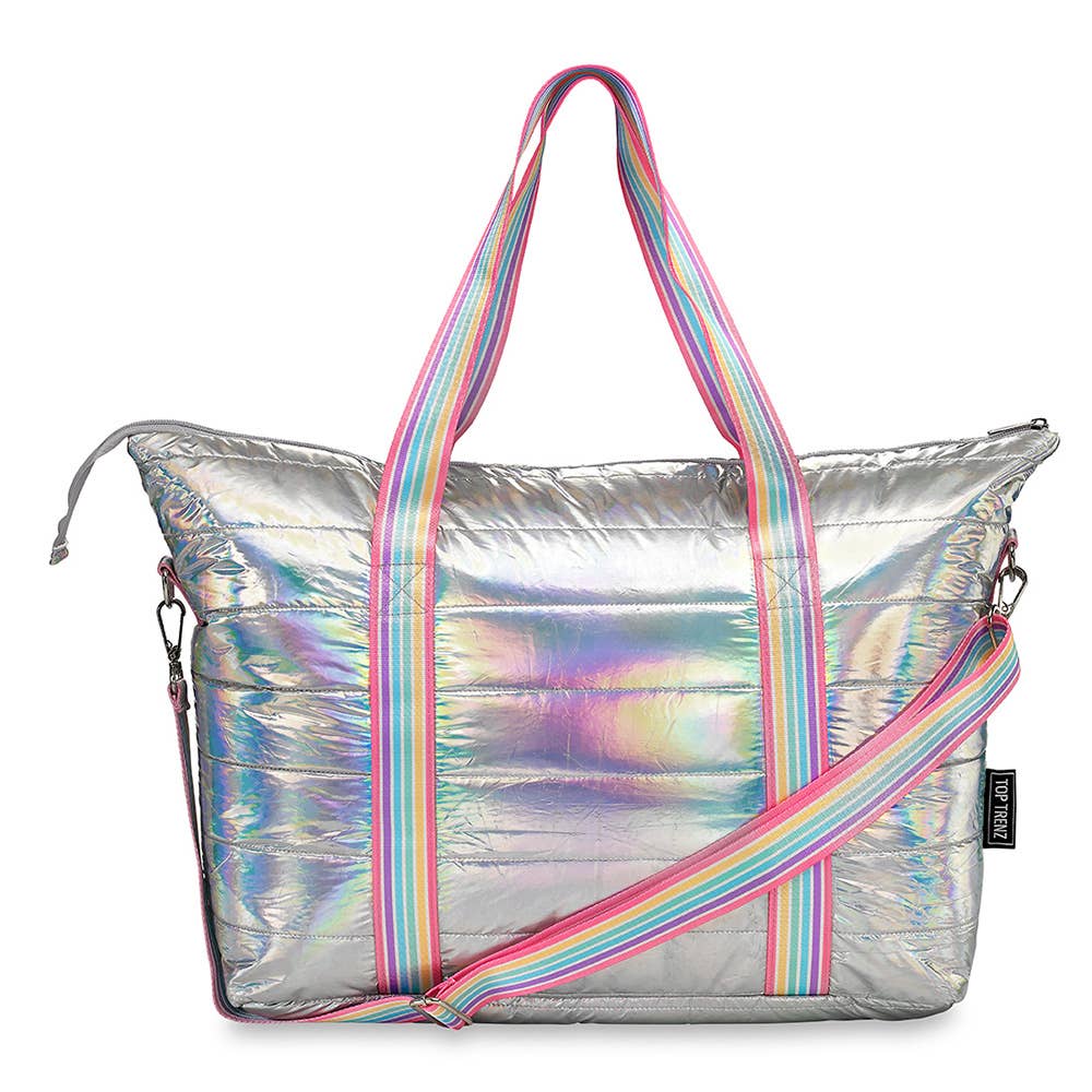 Stitching Around Puffer Tote