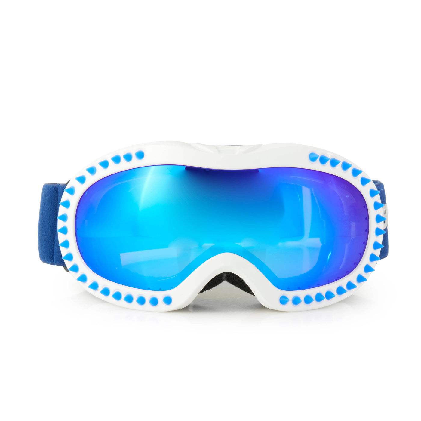 Ski Goggle, White Blue Spike, Boy, Winter, Snowboard, REVO