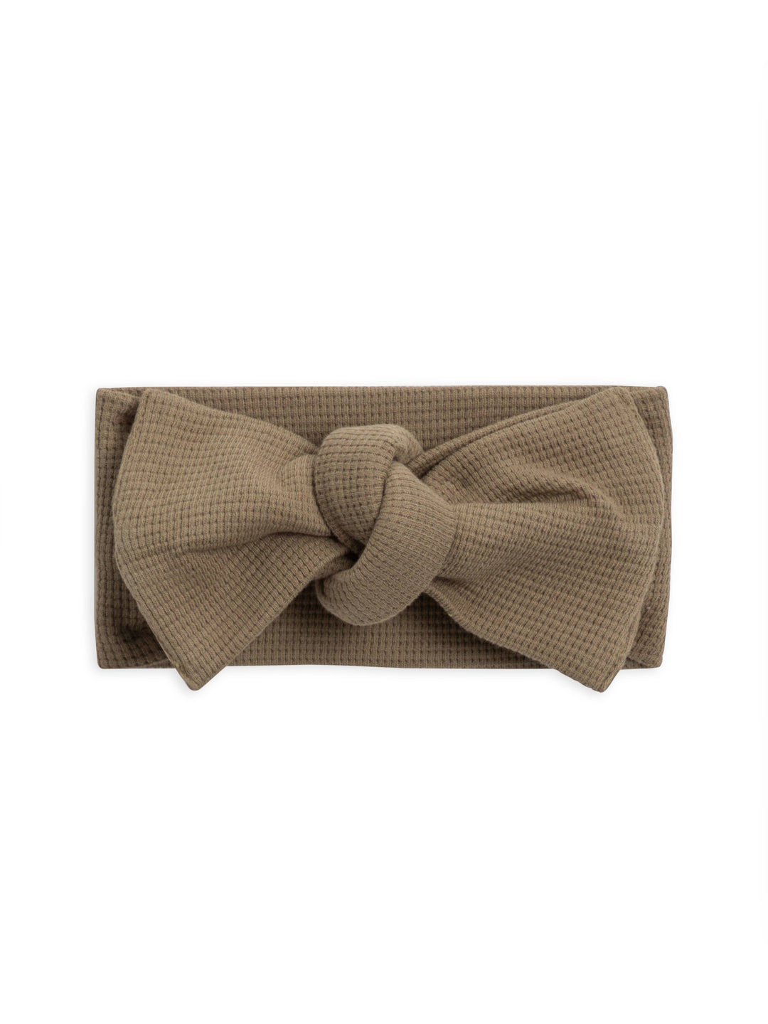 Organic Cotton Baby Waffle Bow Wrap in Spruce