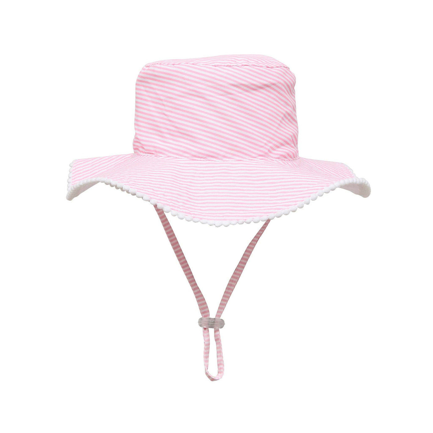Pink & White Stripe Bucket Hat M