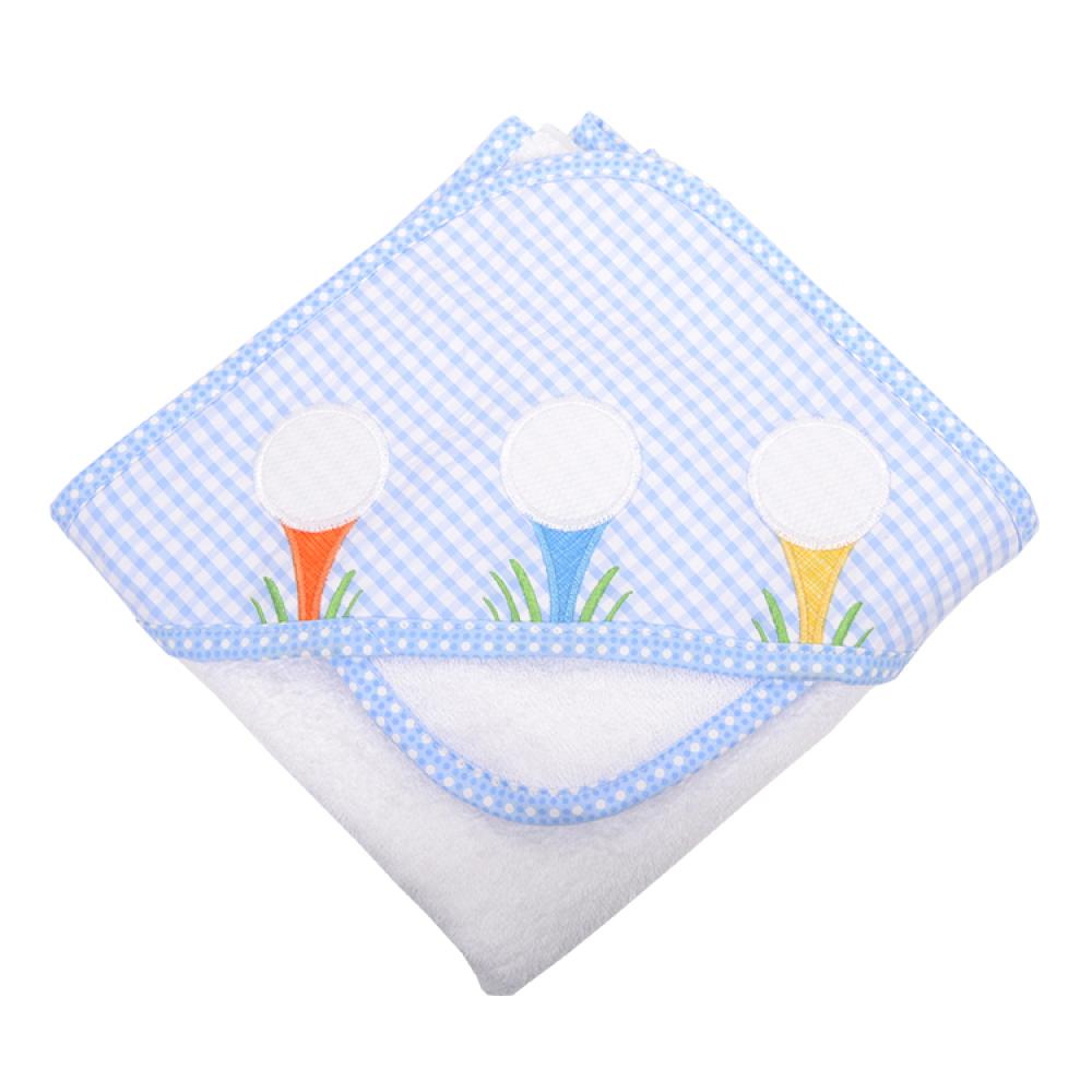 3 Marthas Infant Hooded Towel & Wash Cloth with Applique