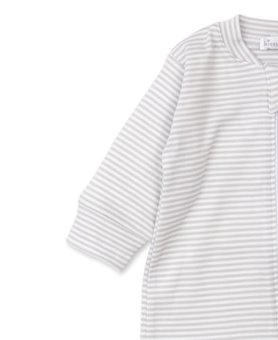 Kissy Kissy Stripe Footie with Zipper