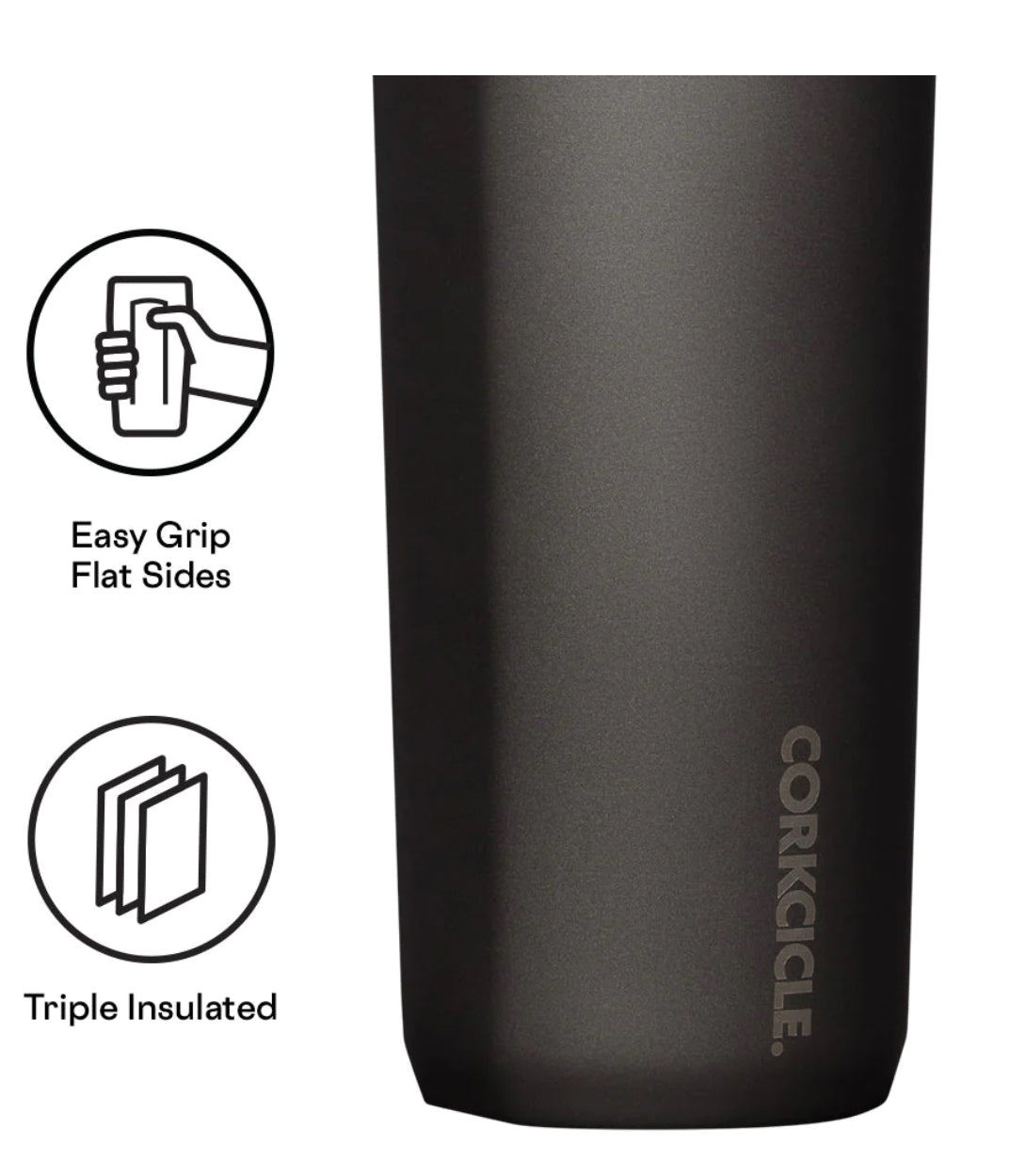 Commuter Cup Matte Black By Corkcicle