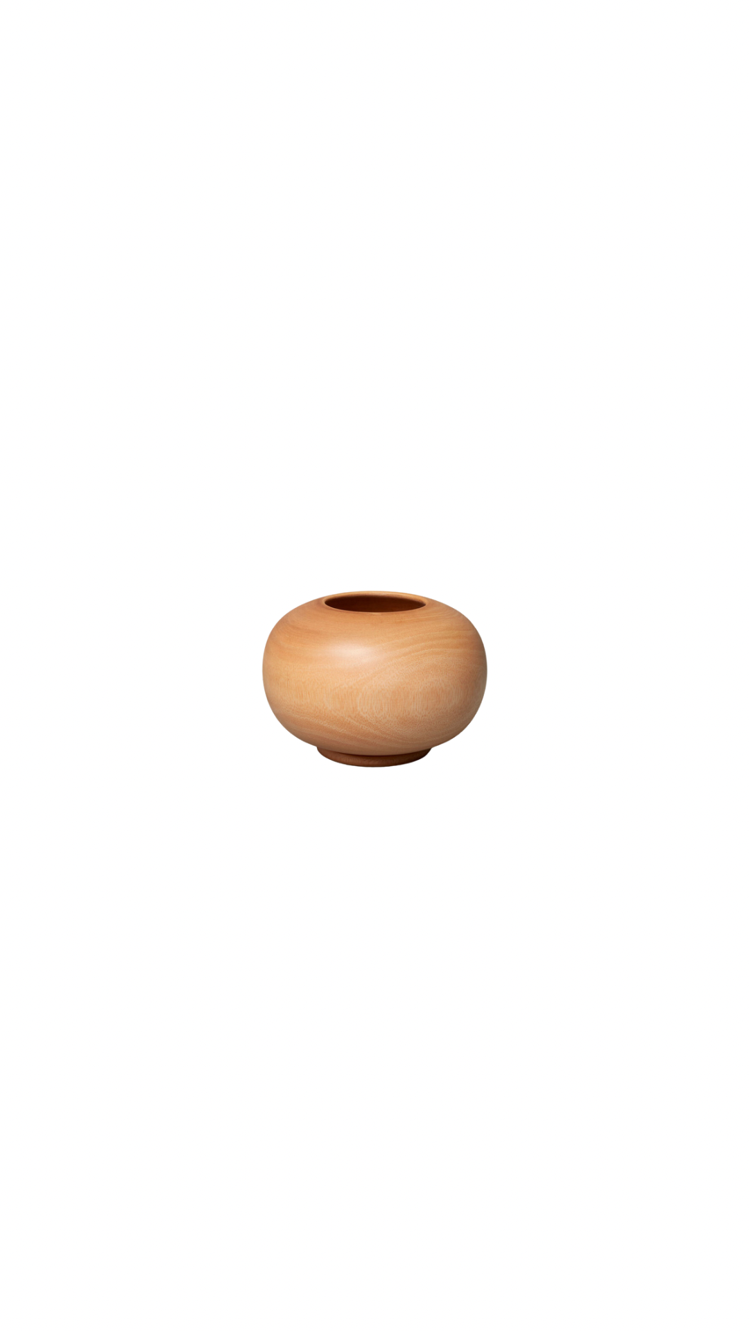 Mango Wood Round Vase